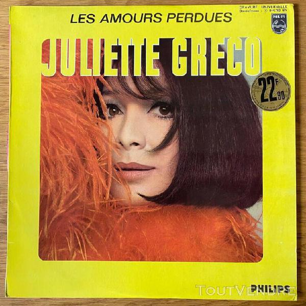 Juliette greco &quot;les amours perdues&quot; 33t original biem 1968