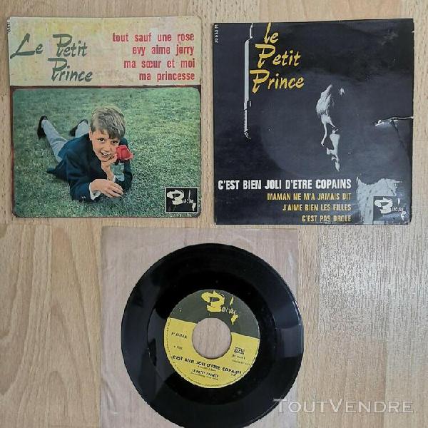 lot 3 vinyles 45 rpm 7" 45 t an 60 chanteur suisse le petit