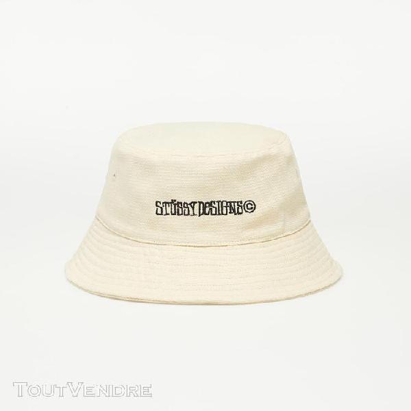 Stüssy canvas wide brim bucket hat natural