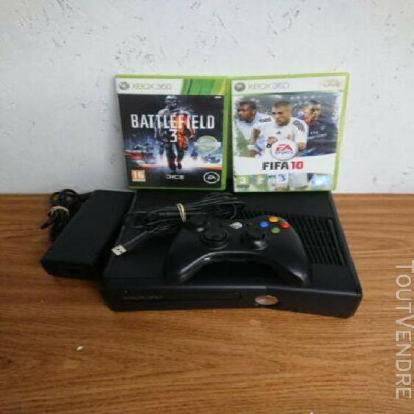 console xbox 360 slim en excellente état plus de jeux