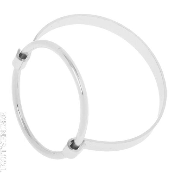 Gazechimp femme bracelet style simple manchette grand cercle