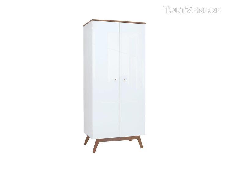 Hedalia - armoire double porte style vintage chambre à