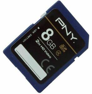 carte mémoire pny- flash sdhc 8go class 4 pour appareil