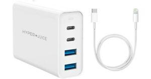 Hyperjuice chargeur 100 w gan 4 ports &amp; câble lightning