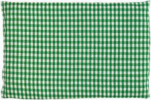 Coussin aux graines de lin - vert et blanc - 30x20cm -