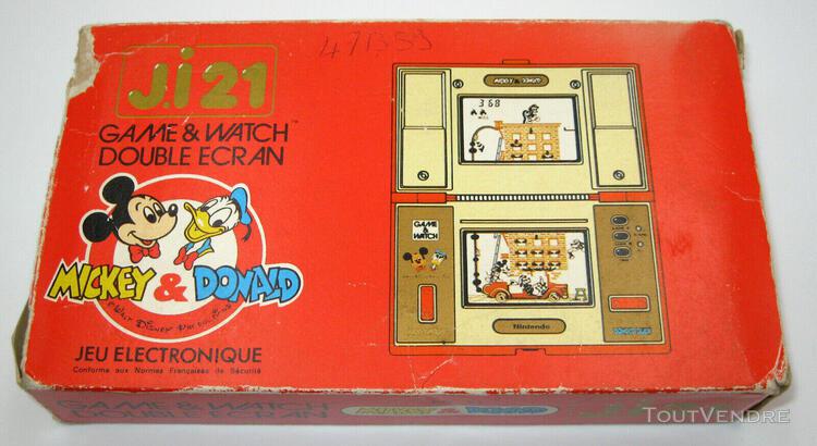 Très rare ! nintendo game &amp; watch mickey &amp; donald ji21