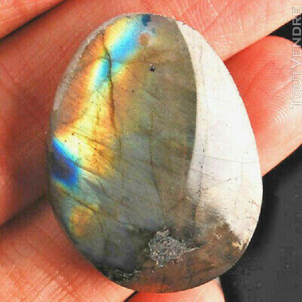 Labradorite pendentif 31x23x7mm magnifique et top qualite