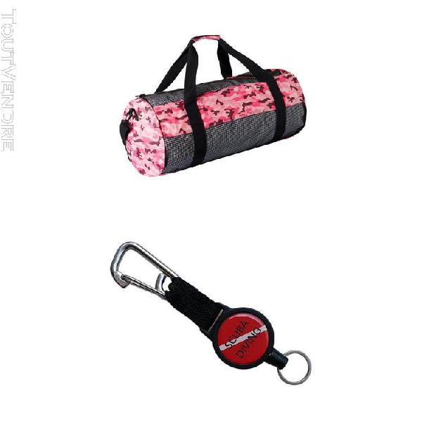 Sac de sport en maille de plongée snorkeling retractor gear