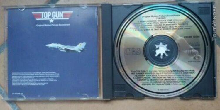 Cd du film topgun tom cruise 10 titres de chanson avec liv