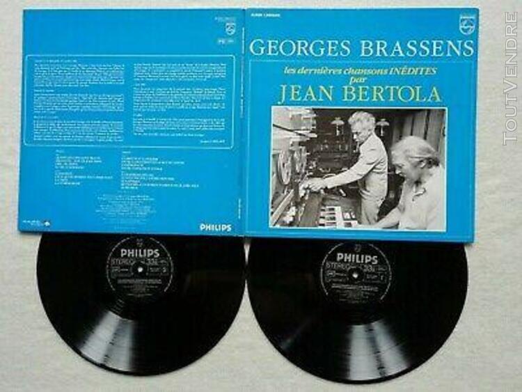 double lp 33t georges brassens/j.bertola"les dernieres chans