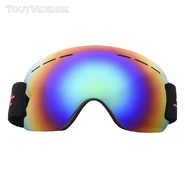 Lunettes de ski avec rotule amovible objectif uv protection