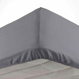 drap housse 2 personnes 140 x 190 cm microfibre unie oscar