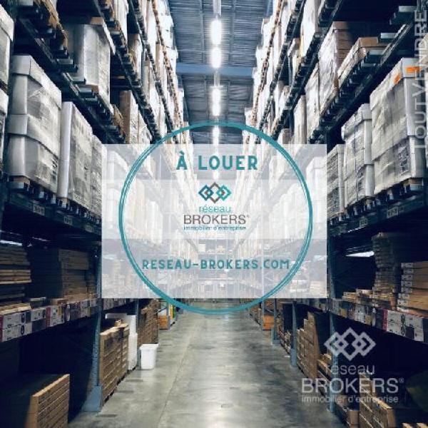 a louer local industriel de 463m² avec forte visibilite sur