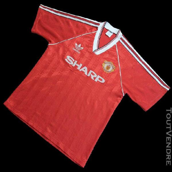 manchester united fc vintage shirt - adidas home jersey - ma