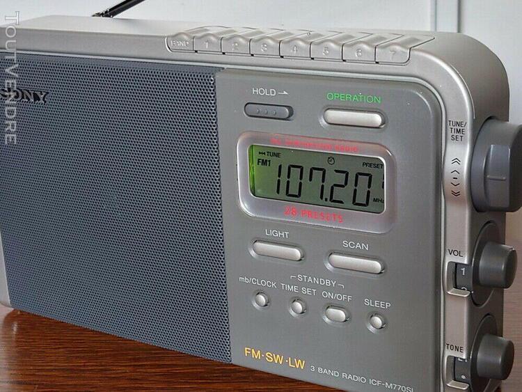 Sony icf-m770sl poste radio portable Sony icf-m770sl poste radio portable