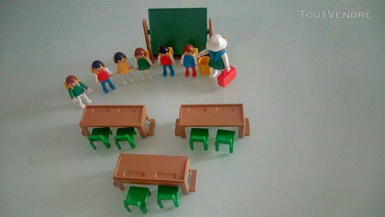 playmobil salle de classe 3522 École system klicky vintage