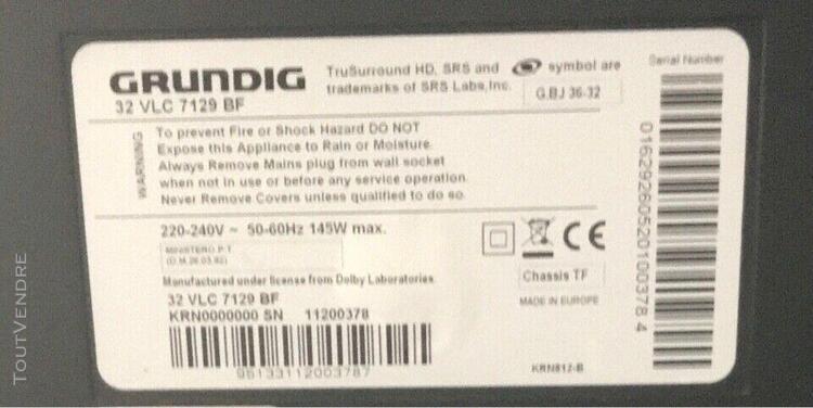 tv grundig 32vlc7129bf 81cm 32pouces full hd