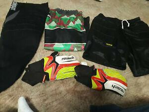 lot gardien but: pantalon maillot short et 1 paire de gants