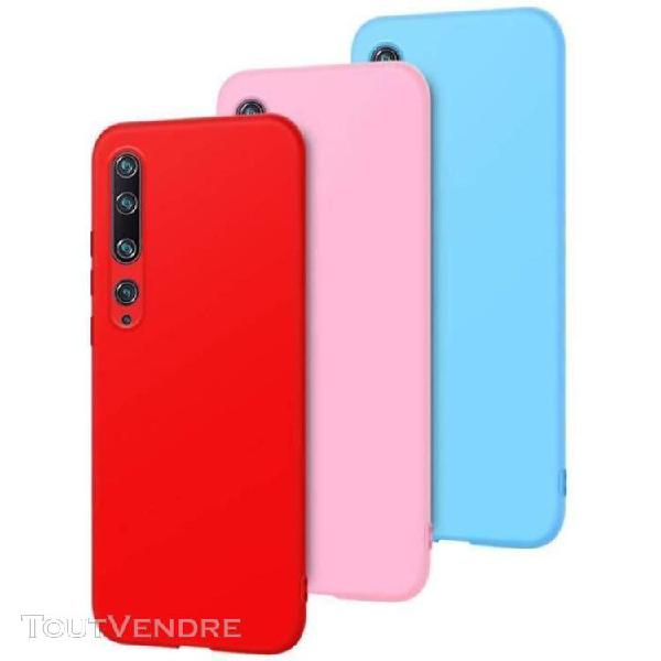 3¡á coque pour xiaomi mi note 10 pro housse souple en tpu