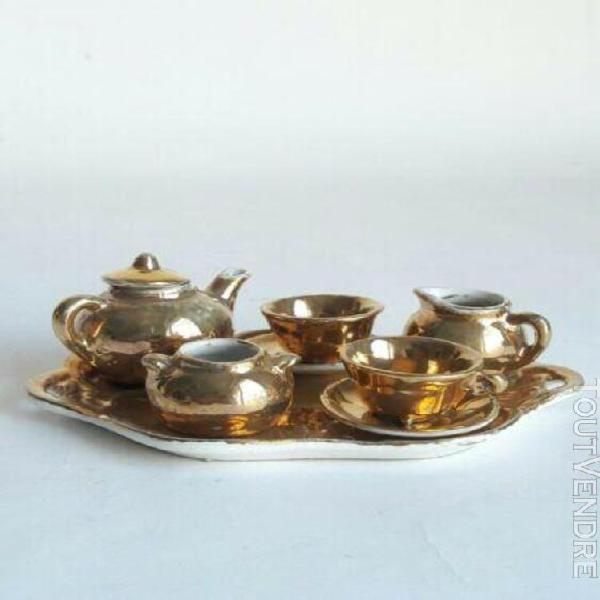 dinette ancienne porcelaine doll house tea set