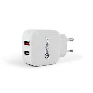 chargeur secteur 2 usb quick charge 3.0