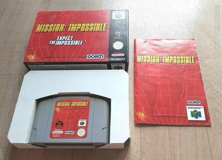 mission impossible - nintendo 64 n64 ocean - complet - pal f