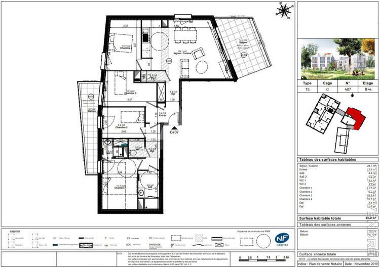 programme neuf, appartement type 5