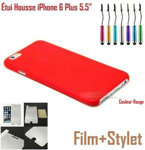 Housse de protection silicone rouge iphone 6 plus pour