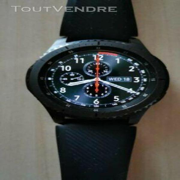 samsung gear s3 frontier 46mm boîtier noir en acier,