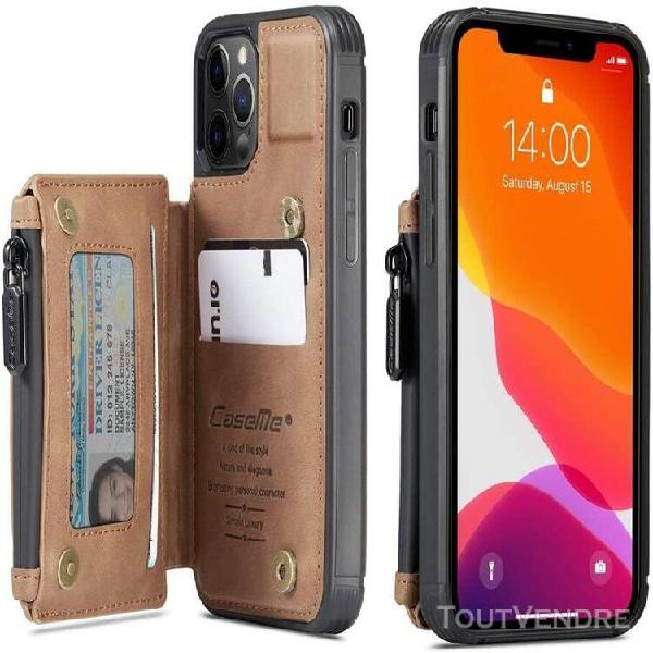 Chonqjl coque etui pour iphone 12 pro max (67 &quot;&quot;) double riv