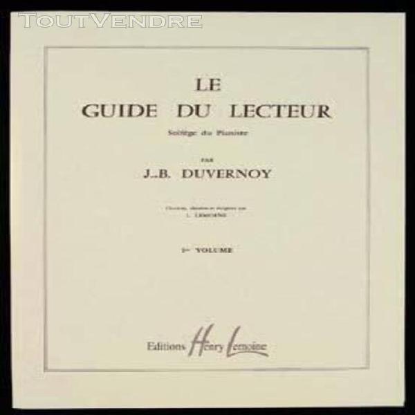 le guide du lecteur piano volume 1