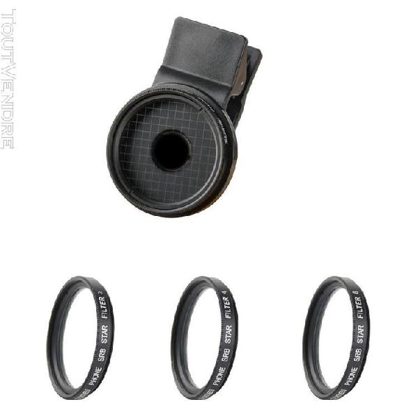 Zomei star lens filter set 37mm 4 et 6 /u0026 8 points star-