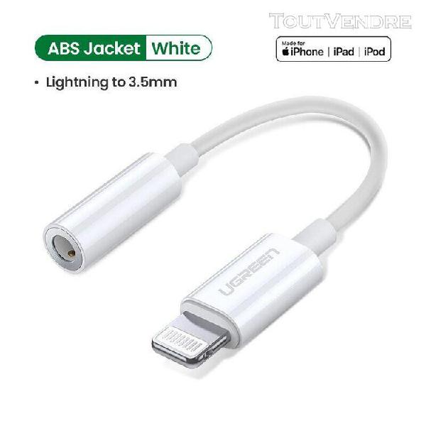 adaptateur de casque pour apple mfi,convertisseur lightning