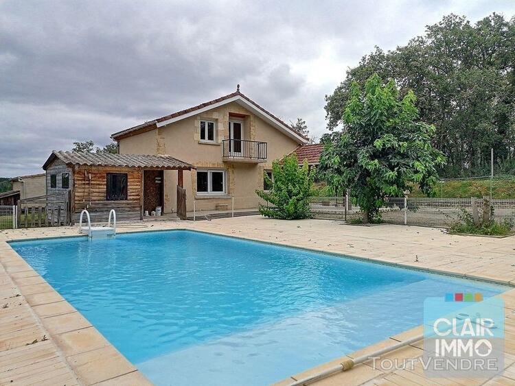 A 15min de gourdon: maison contemporaine avec piscine