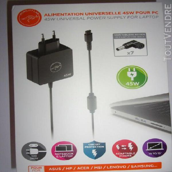 Chargeur universel pc 45w