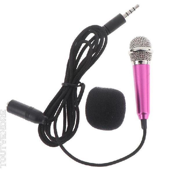 micro portable, mini microphone audio stéréo, 3.5mm, pour