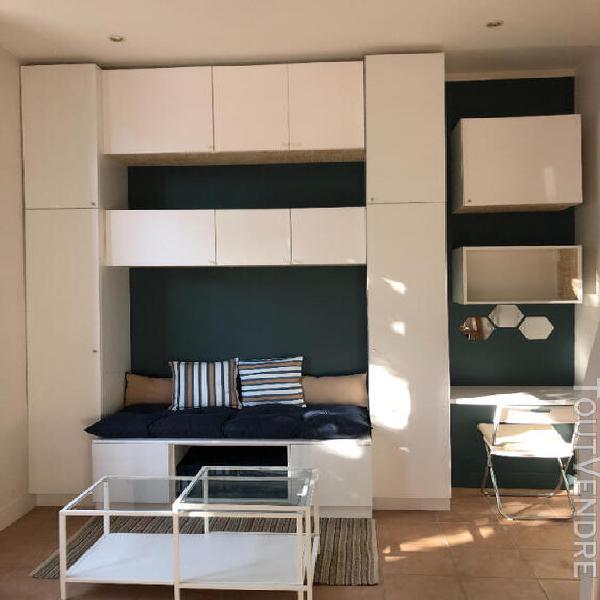 Studio meublé versailles montreuil de 17,49 m2 loi carrez