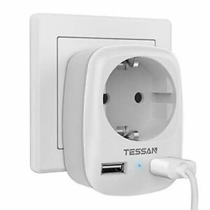 tessan prise usb prise murale 4000w usb secteur avec 2 ports