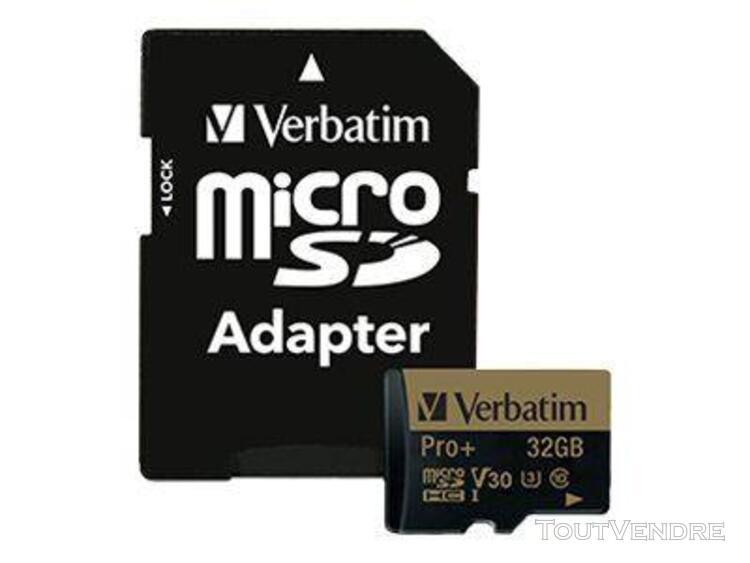 Verbatim pro+ - carte mémoire flash (adaptateur microsdhc -