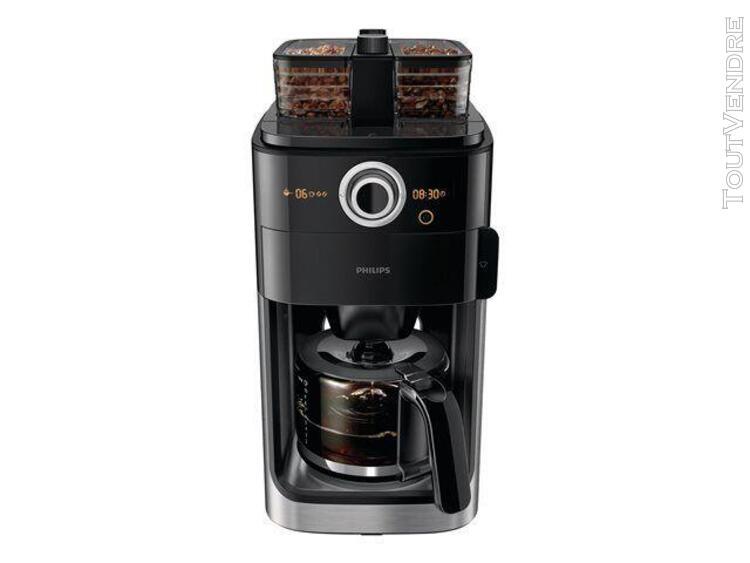 Philips grind &amp; brew hd7767 - cafetière - 12 tasses -