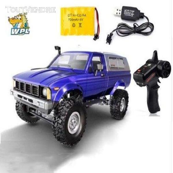 bleu rtr - voiture radiocommandée wpl c24 rc 1:16 4wd 2.4g,