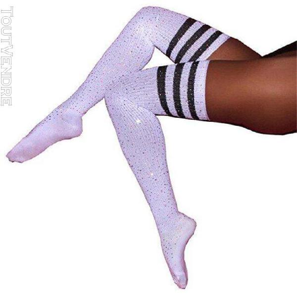 chaussettes longues et chaudes pour femmes, tricot doux, au