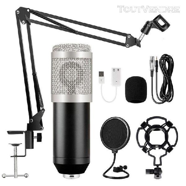 microphone professionnel à condensateur bm800, pour