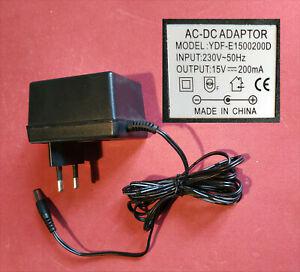 Alimentation secteur 15 v 200 ma