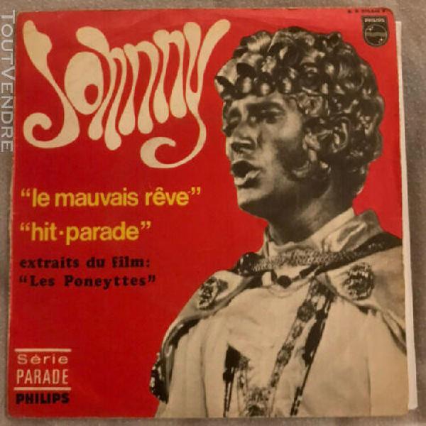 Johnny hallyday tres rare 45t original 1968 le mauvais rêve