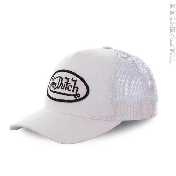 casquette baseball von dutch colors blanc