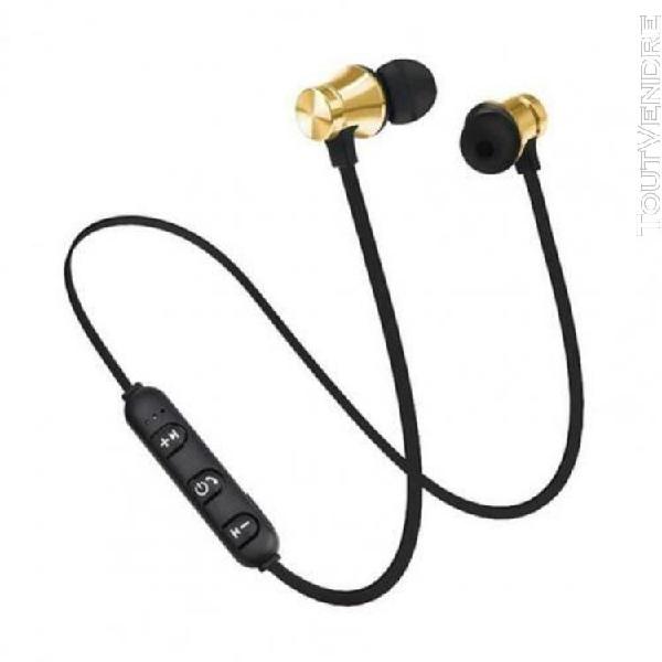 couteurs magnétiques sans fil bluetooth, casque musical,