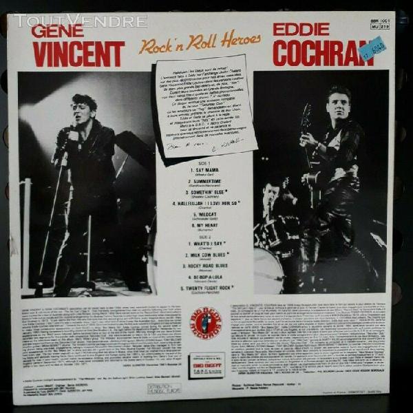 lp or.fr. 1982 - gene vincent & eddie cochran " rock 'n roll