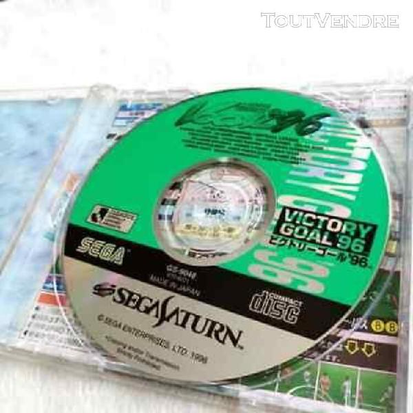 victory goal 96 with spine card sega saturn japan ver. sport