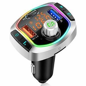 transmetteur fm bluetooth 5 avec 3 ports usb, lecteur mp3